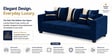 Jester 3+2 Velvet Suede Fabric Seater Sofa Set In Blue Colour Jester 3+2 Velvet Suede Fabric Seater Sofa Set In Blue Colour