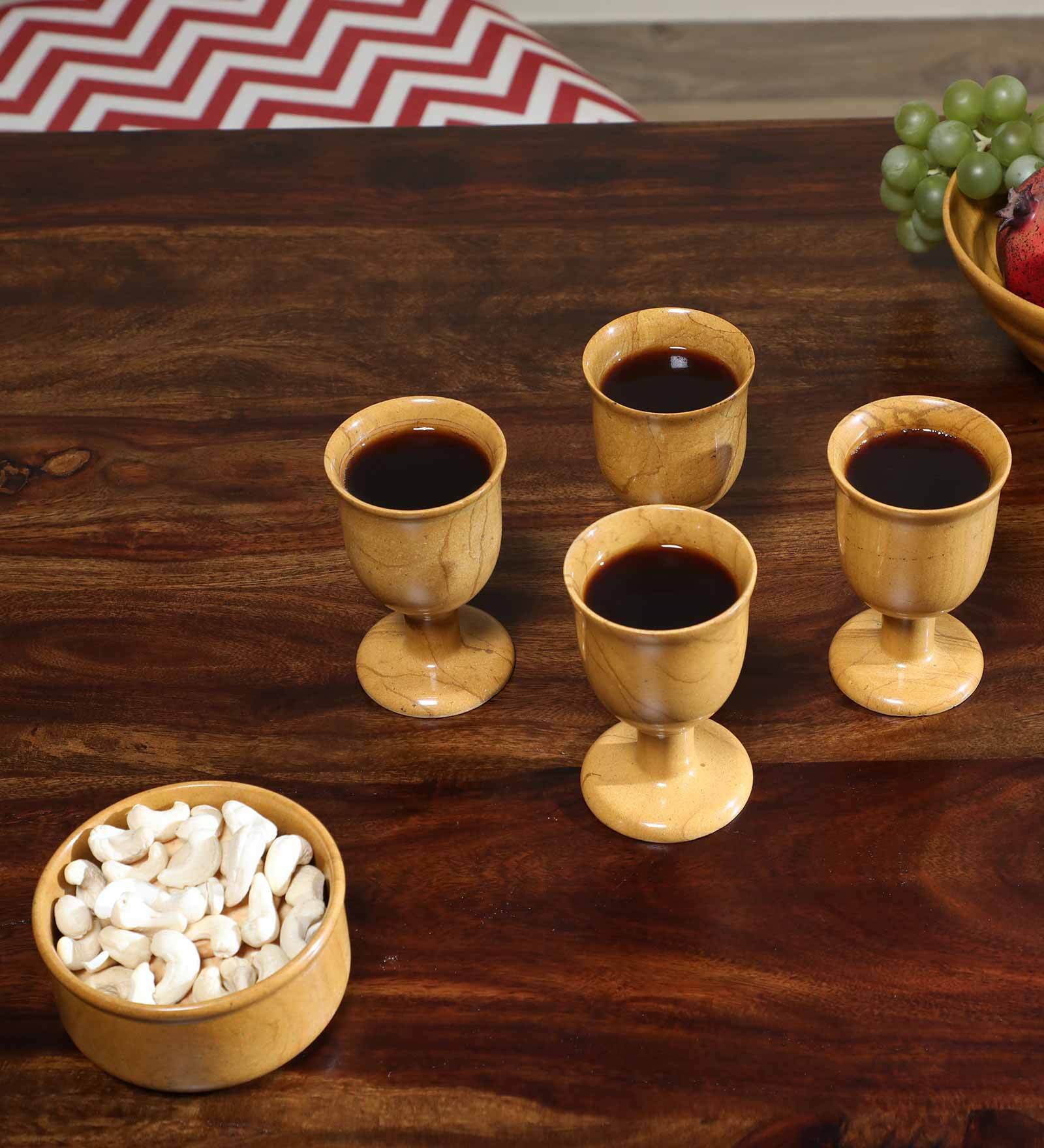 Jesana 200ml Yellow Stone (Set of 4) Wine Glass Jesana 200ml Yellow Stone (Set of 4) Wine Glass