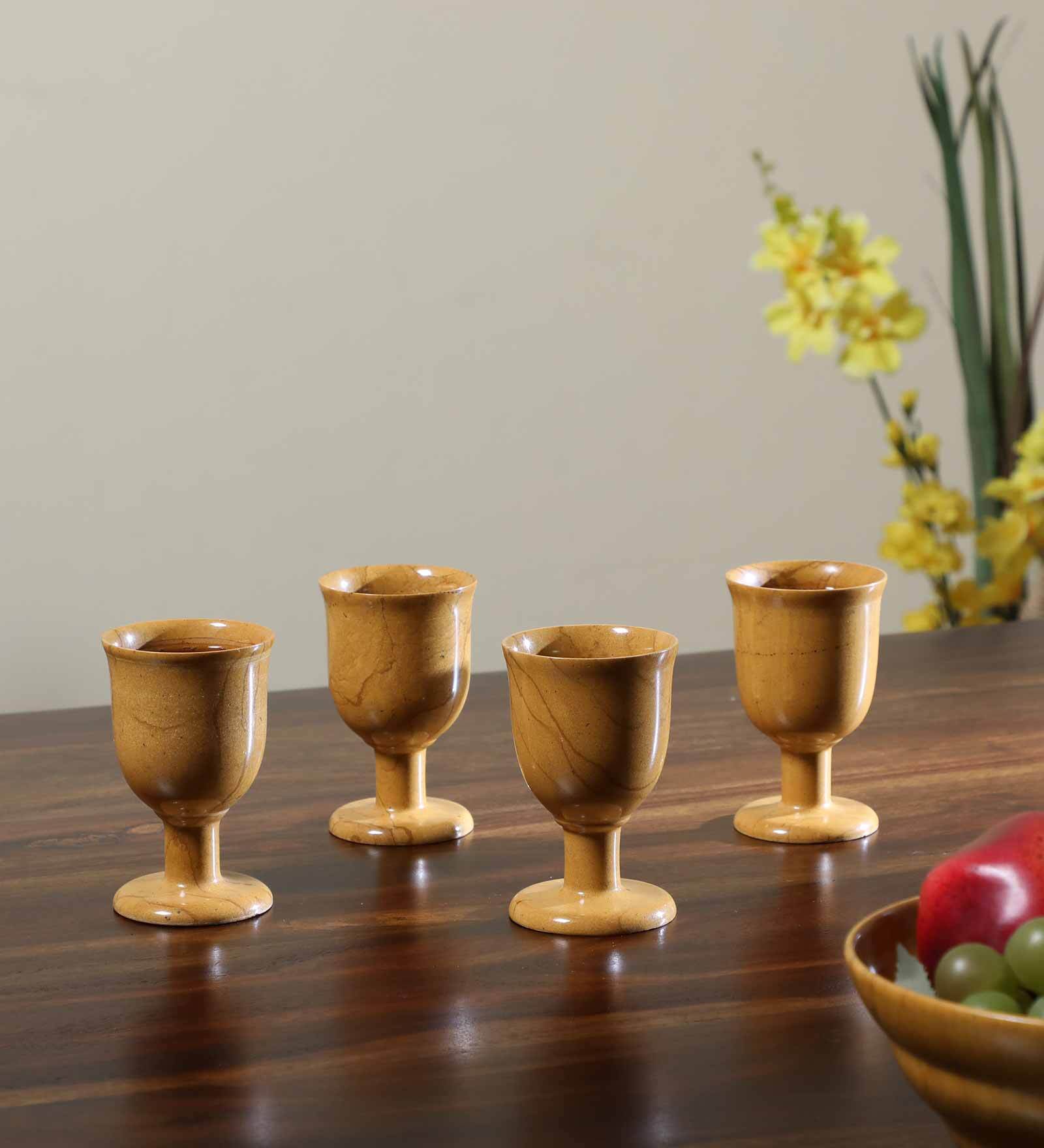 Jesana 200ml Yellow Stone (Set of 6) Wine Glass