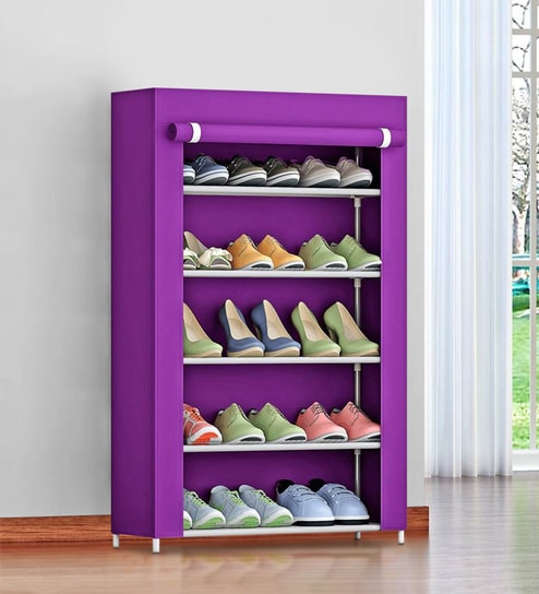 Buy Jeff Shoe Rack In Purple Colour By Diy Furniture Online Open Shoe Racks Shoe Racks Furniture Pepperfry Product