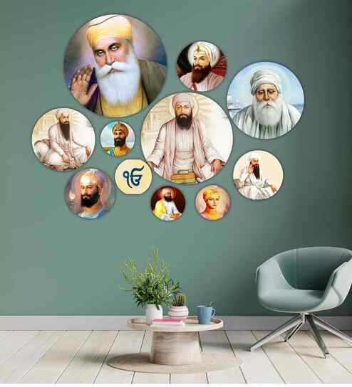 Set of 11 Shadguru Nanak Wall Arts