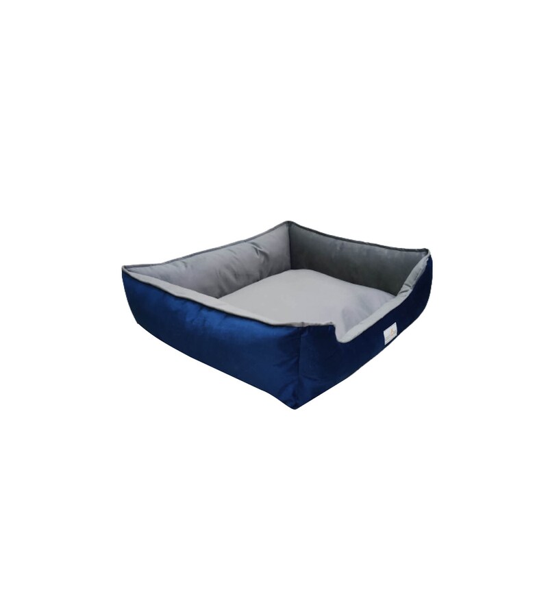 Buy Jenny Large Pet Bed with Bolster in Turkish Velvet by House of Furry Online Dog Beds Dog