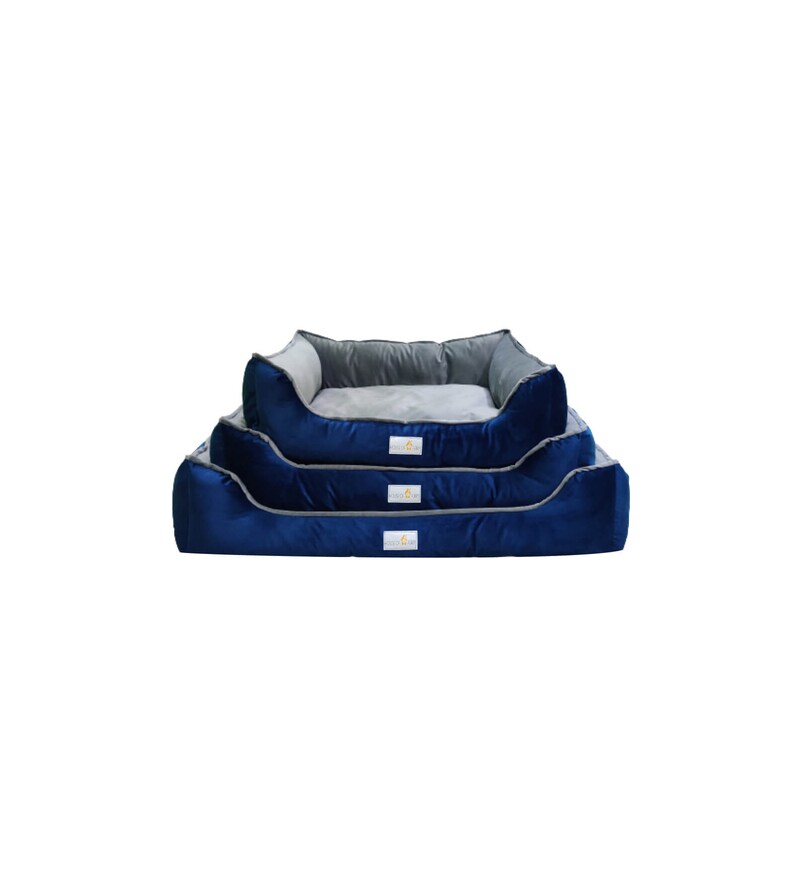Buy Jenny Large Pet Bed with Bolster in Turkish Velvet by House of Furry Online Dog Beds Dog