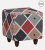 Jean Fabric Seating Stool In Chestnut Color