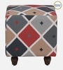 Jean Fabric Seating Stool In Chestnut Color