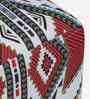 Jean Fabric Seating Stool In Provincial Teak Finish