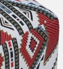 Jean Fabric Seating Stool In Provincial Teak Finish