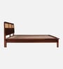 Malmo Sheesham Wood King Size Platform Bed  In Honey Oak Finish