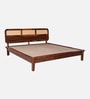Malmo Sheesham Wood King Size Platform Bed  In Honey Oak Finish