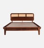 Malmo Sheesham Wood King Size Platform Bed  In Provential Teak Finish