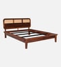 Malmo Sheesham Wood King Size Platform Bed  In Provential Teak Finish