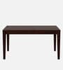 Jeck Solid Wood 4 Seater Dining Set In Walnut Finish
