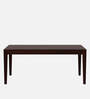 Jeck Solid Wood 6 Seater Dining Set In Walnut Finish