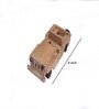 Jeep Yellow Natural Wood Collectible