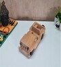 Jeep Yellow Natural Wood Collectible