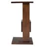 Jefferson Solid Wood C-Shape End Table in Warm Finish