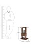 Jefferson Solid Wood C-Shape End Table in Warm Finish