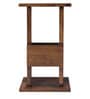 Jefferson Solid Wood C-Shape End Table in Warm Finish
