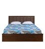 Jefferson King Size Bed with Box Storage in Mindy Oak Colour