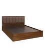 Jefferson King Size Bed with Box Storage in Mindy Oak Colour