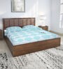 Jefferson King Size Bed with Box Storage in Mindy Oak Colour