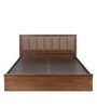 Jefferson King Size Bed with Box Storage in Mindy Oak Colour