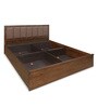Jefferson King Size Bed with Box Storage in Mindy Oak Colour