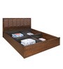 Jefferson King Size Bed with Box Storage in Mindy Oak Colour