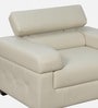 Penza Leatherette 1 Seater Sofa In Cream Colour