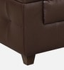 Penza Leatherette 1 Seater Sofa In Dark Brown Colour