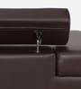Penza Leatherette 1 Seater Sofa In Dark Brown Colour