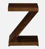 Jelks Sheesham Wood End Table in Scratch Resistant Provincial Teak Finish