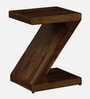 Jelks Sheesham Wood End Table in Scratch Resistant Provincial Teak Finish
