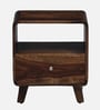 Jelks Solid Wood Bedside Table in Scratch Resistant Provincial Teak Finish