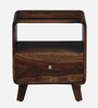 Jelks Solid Wood Bedside Table in Scratch Resistant Provincial Teak Finish