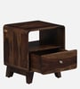 Jelks Solid Wood Bedside Table in Scratch Resistant Provincial Teak Finish