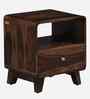 Jelks Solid Wood Bedside Table in Scratch Resistant Provincial Teak Finish