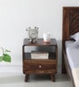 Jelks Solid Wood Bedside Table in Scratch Resistant Provincial Teak Finish