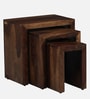 Jelks Solid Wood Nest Of Tables In Scratch Resistant Provincial Teak Finish