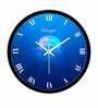 Jellyfish Designer Plastic Wall Clock In Blue