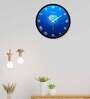 Jellyfish Designer Plastic Wall Clock In Blue