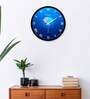 Jellyfish Designer Plastic Wall Clock In Blue