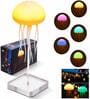 Jellyfish LED USB Rechargeable Touch Sensor & Voice Control with Remote Control & RGB Gradient Night Plug-in Lamp