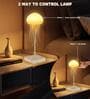 Jellyfish LED USB Rechargeable Touch Sensor & Voice Control with Remote Control & RGB Gradient Night Plug-in Lamp