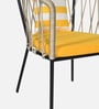 Jenko Metal Outdoor Bar Chair In Yelow Colour Jenko Metal Outdoor Bar Chair In Yelow Colour
