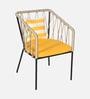 Jenko Metal Outdoor Bar Chair In Yelow Colour Jenko Metal Outdoor Bar Chair In Yelow Colour