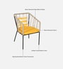 Jenko Metal Outdoor Bar Chair In Yelow Colour Jenko Metal Outdoor Bar Chair In Yelow Colour