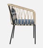 Jenko Metal Outdoor Bar Chair In Blue Colour Jenko Metal Outdoor Bar Chair In Blue Colour