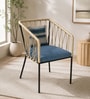 Jenko Metal Outdoor Bar Chair In Blue Colour Jenko Metal Outdoor Bar Chair In Blue Colour