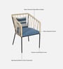 Jenko Metal Outdoor Bar Chair In Blue Colour Jenko Metal Outdoor Bar Chair In Blue Colour